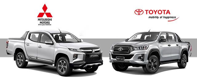 Toyota Hilux vs Mitsubishi Strada 