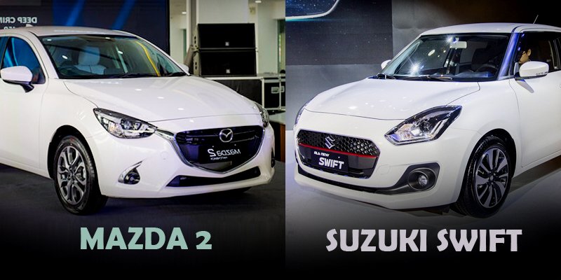 Mazda 2 vs SuzukI Swift 
