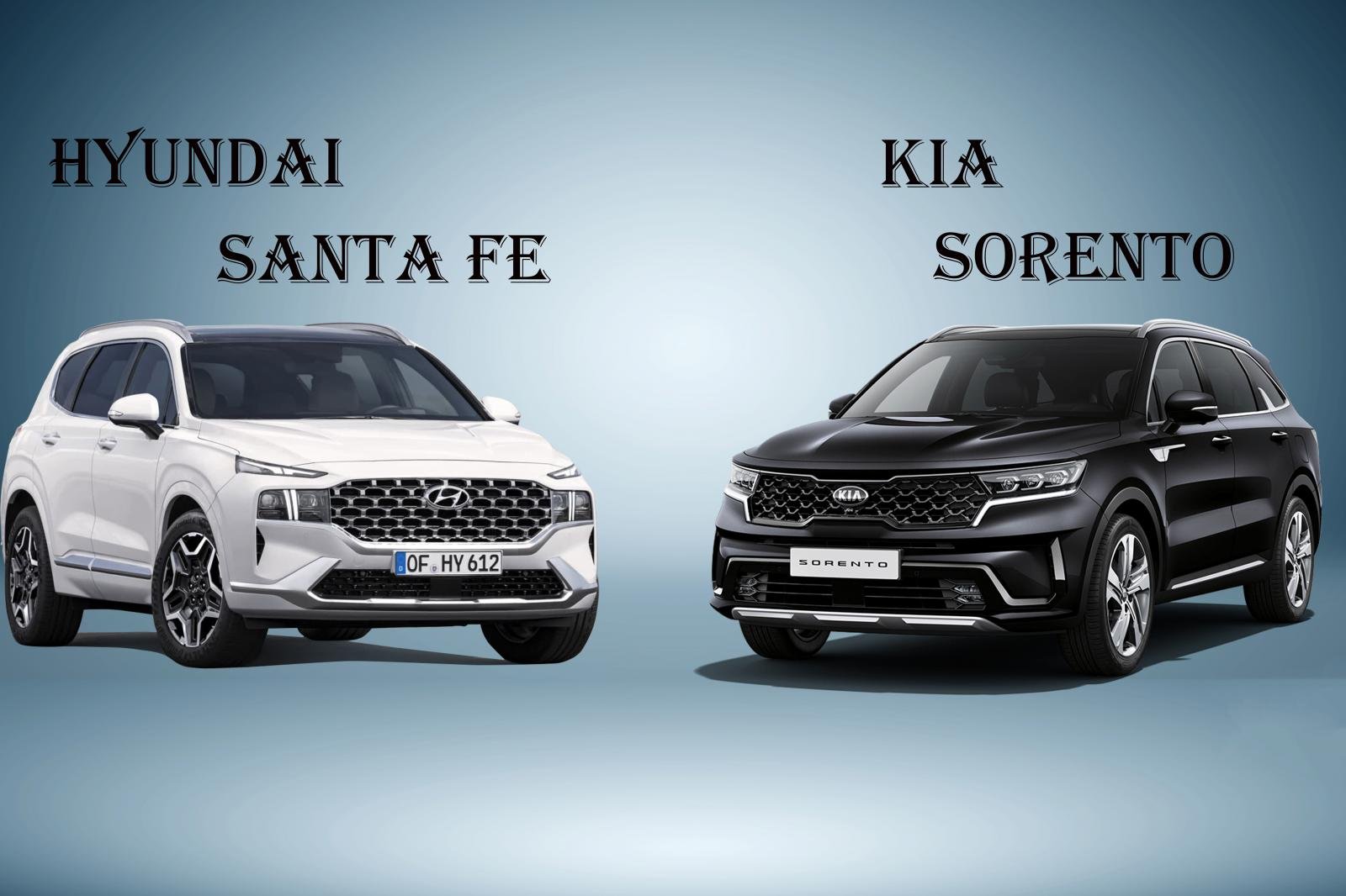 Kia Sorento Vs Hyundai Santa Fe - A Detailed Comparison Between Two Cars!