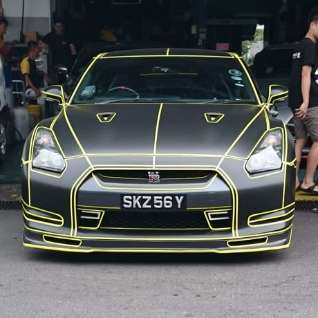 Tron Lines Added To Nissan GTR