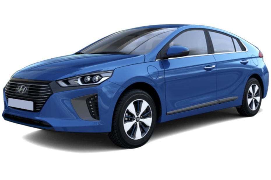 blue Hyundai Ioniq 