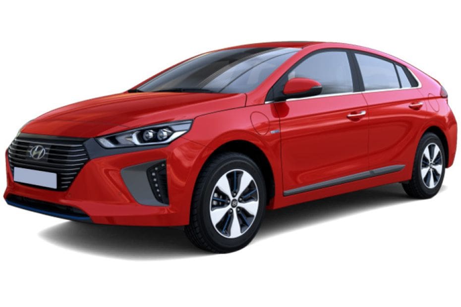 red Hyundai Ioniq