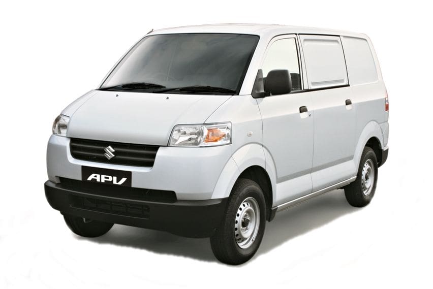 white Suzuki APV 