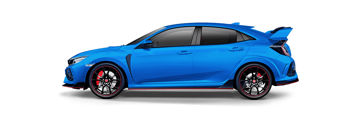 blue Honda Civic Type R