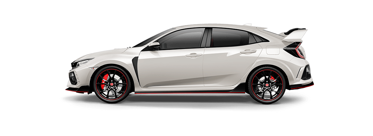 white Honda Civic Type R